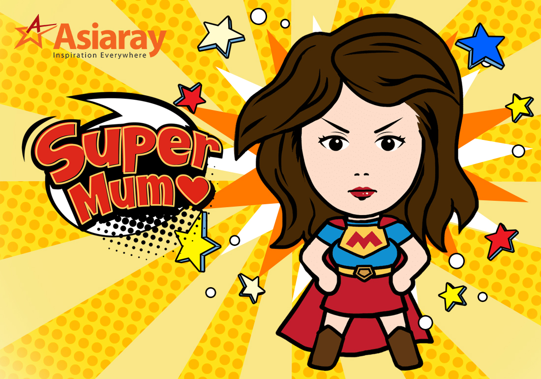 Asiaray Motherday Animated Sticker for Instant Messaging Apps